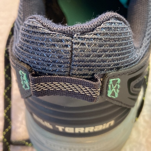 New Balance 510v3 All Terrain Athletic Sneaker Grey Teal Trail Runner Preowned - Picture 12 of 13